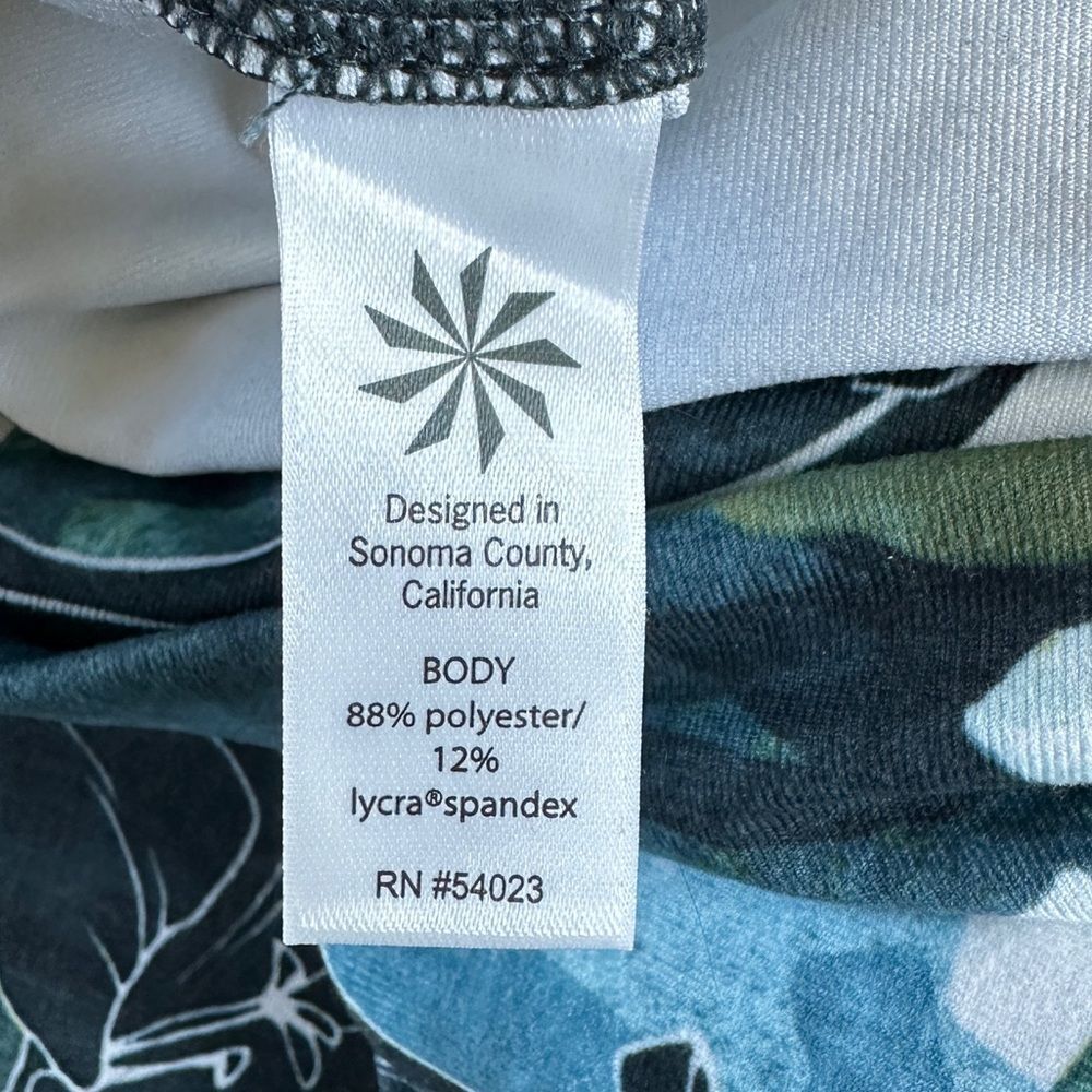 NWT Athleta Leafy Floral High Rise Tropical Mesh Chaturanga 7/8 Leggings XS - Picture 11 of 16